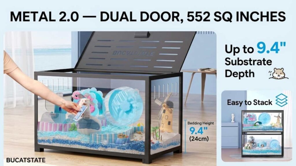 BUCATSTATE Hamster Cage Metal 2.0