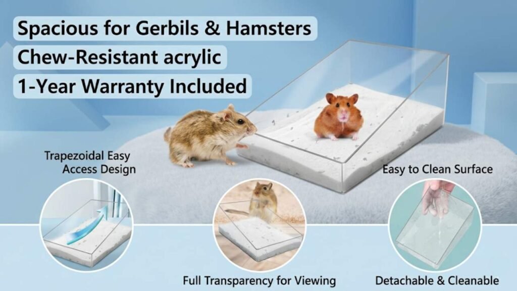 Acsist Transparent Acrylic Sand Bath Container