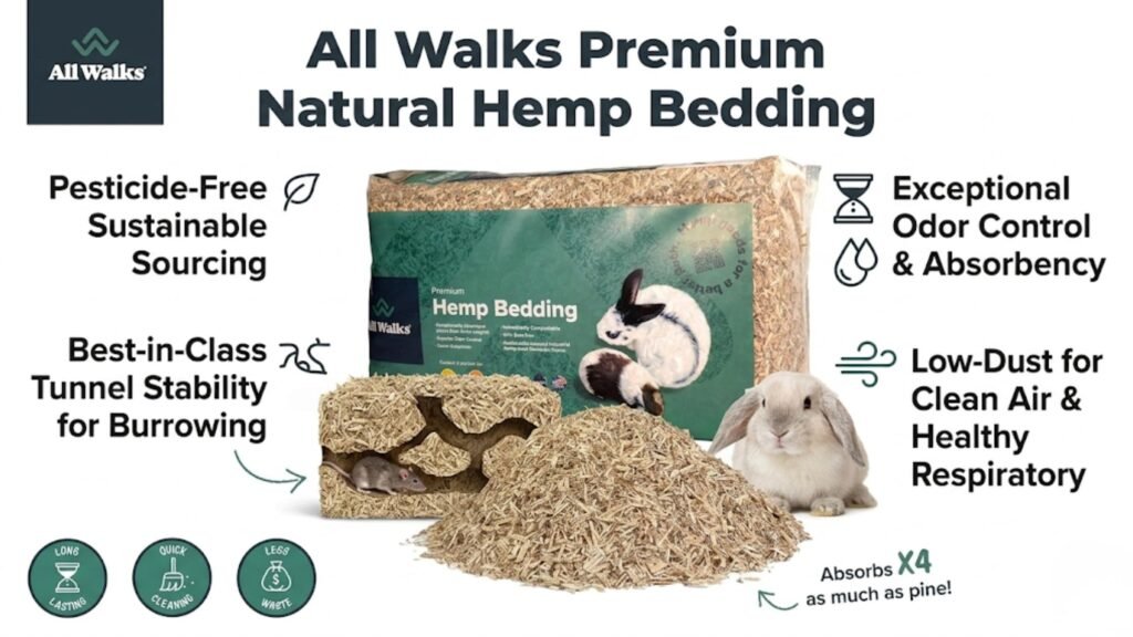 All Walks Premium Natural Hemp Bedding