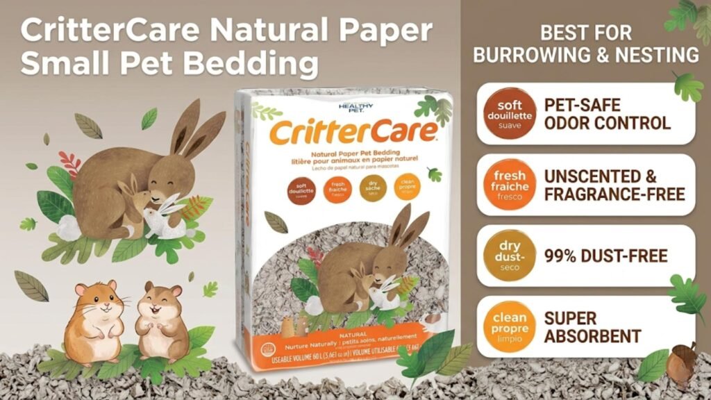 CritterCare Natural Paper Small Pet Bedding