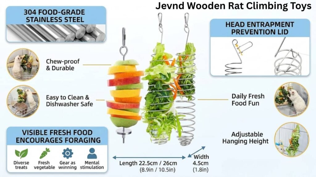 Jevnd Wooden Rat Climbing Toys — Foldable Ladder