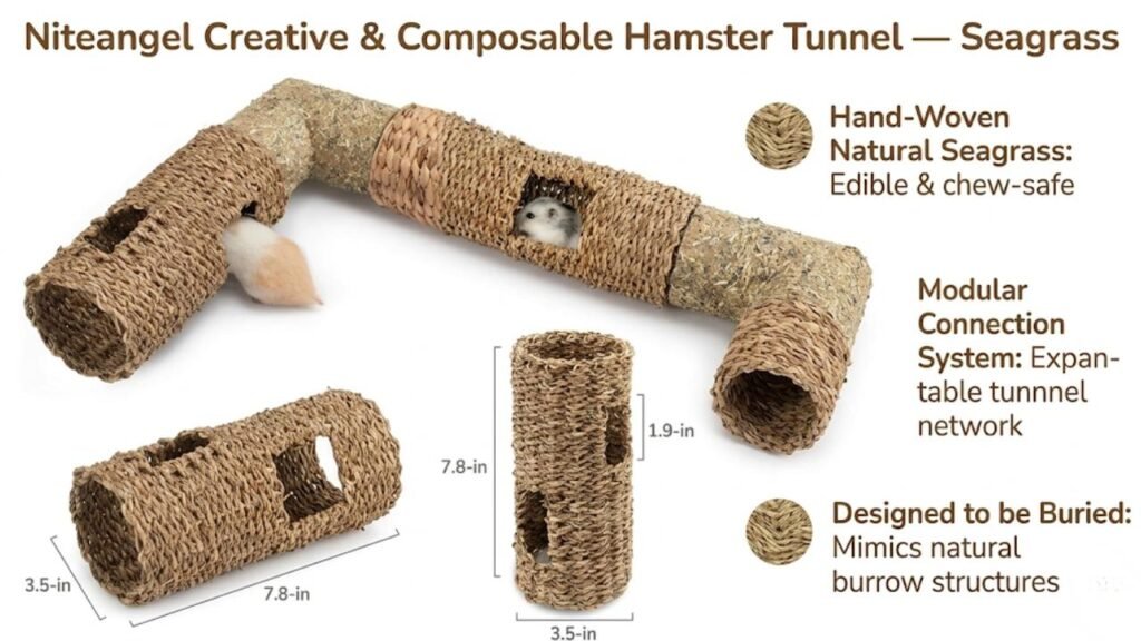 Niteangel Creative & Composable Hamster Tunnel — Seagrass