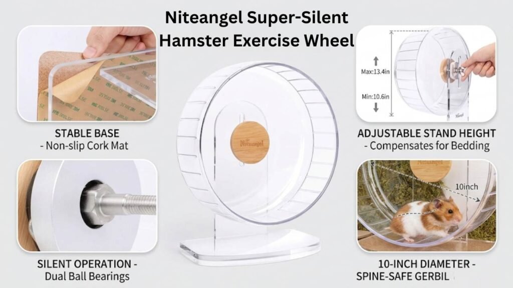 Niteangel Super-Silent Hamster Exercise Wheel 