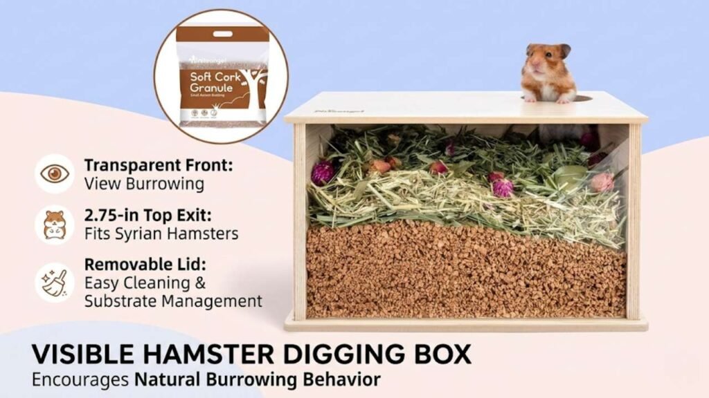 Niteangel Visible Hamster Digging Box
