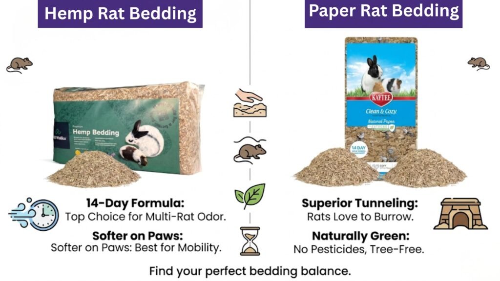 Paper vs. Hemp Rat Bedding: Which Is Better for Odor Control