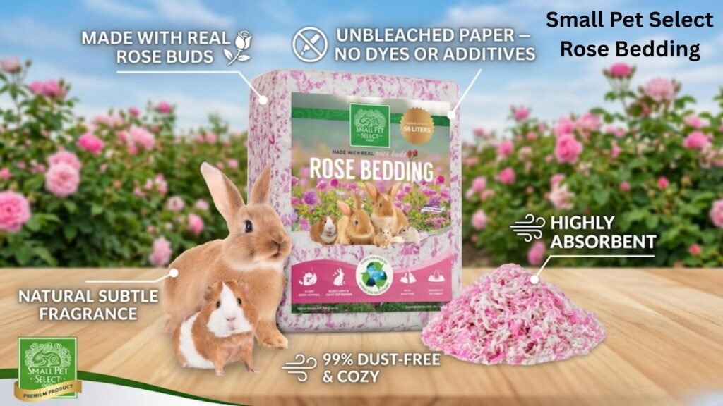 Small Pet Select Rose Bedding — Paper with Real Rose