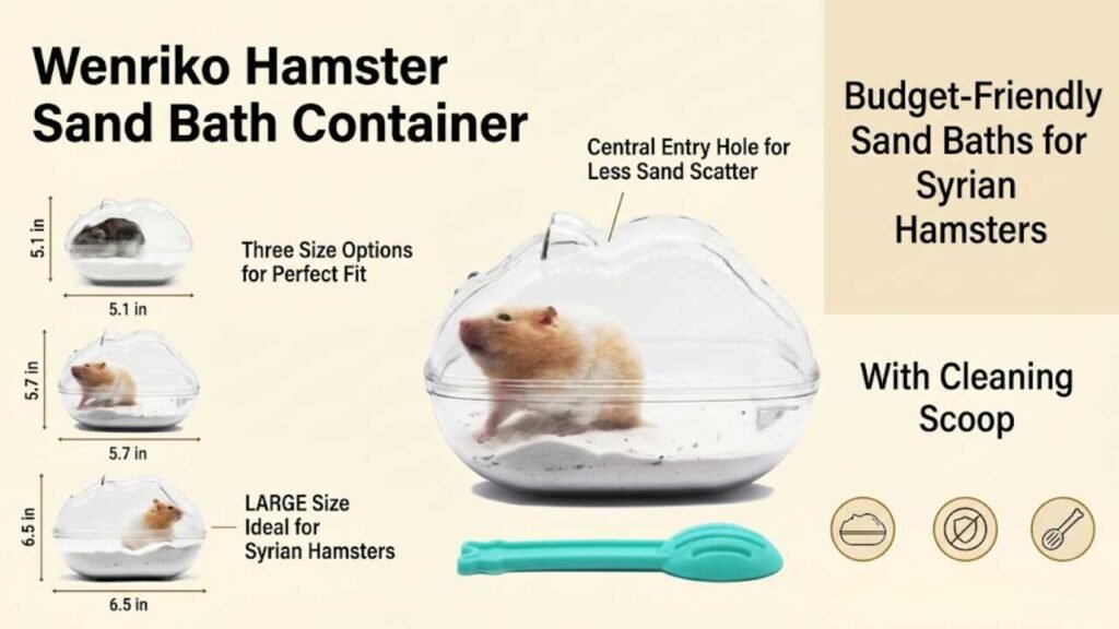 Wenriko Hamster Sand Bath Container